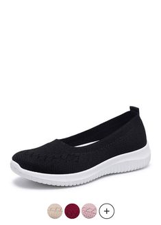 Spring Flat Slip-on Sneakers With Arch Support, Casual Breathable Closed Toe Slip-ons, Comfortable Black Summer Loafers, Slip-on Walking Shoes With Breathable Mesh, Breathable Slip-ons With Flat Heel For Summer, Breathable Summer Slip-ons With Flat Heel, Black Summer Loafers, Casual Black Breathable Slip-ons, Comfortable Black Loafers With Cushioned Footbed