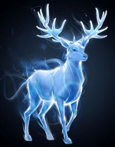 Harry Potter Wikia: Patronus Charm Harry Potter Stag, Stag Patronus, Harry Potter Dementors, Mythical Horses, Harry Potter Wiki, Deer Wallpaper, White Deer, Images Harry Potter, Harry Potter Drawings