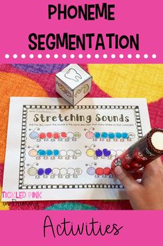 the phoneme segment activity for kids to play with and learn how to use it