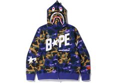 Buy and sell authentic BAPE streetwear on StockX including the BAPE x Heron Preston Mix 1st Camo Shark Relaxed Fit Full Zip Hoodie Purple and thousands of other streetwear clothing and accessories. Bape Star Hoodie, Bape Shark Jacket, Bape Hoodie Men, Bape Sweater, Bape Shark Hoodie, Bape Jacket, Bape Shirt, Bape Hoodie, Shark Hoodie