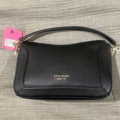 Brand New Condition Comes With Dust Bag Optional Cross Body Or Handle (Attached In Pic) Kate Spade Black Pouch Shoulder Bag, Kate Spade Rectangular Soft Leather Shoulder Bag, Kate Spade Leather Pouch Shoulder Bag, Kate Spade Handheld Leather Shoulder Bag, Kate Spade Crossbody Satchel For Evening, Kate Spade Formal Pouch Shoulder Bag, Formal Kate Spade Pouch Shoulder Bag, Kate Spade Black Clutch Bag, Kate Spade Black Crossbody Satchel