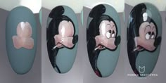 Mickey mouse Disney pop art nailart tutorial Nailart Tutorial, Disney Pop Art, Nails Step By Step, Art Step By Step, Disney Pop, Minnie And Mickey