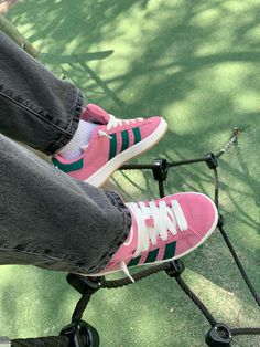 Adidas Campus 00s Pink🩷 Green💚 Gold💛 Pink Adidas Campus, Campus 00s Pink, Adidas Campus 00s Brown And Pink, Pink And Green Sambas, Red And Pink Adidas Campus, Pink And Brown Adidas Campus, Green Campus 00, Addidas Shoes Campus 00s Pink, Jordan 1 Green