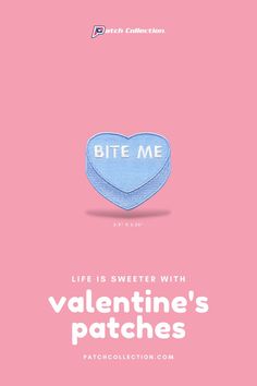 Life is sweeter with valentines patches! patchcollection.com