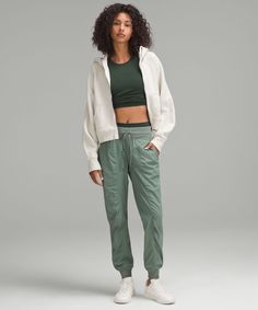 Dance Studio Mid-Rise Jogger *Full Length | Women's Joggers | lululemon Fit Dance, Joggers Lululemon, Women's Joggers, Joggers Outfit, Front Hand, Card Sleeve, Joggers Womens, Dance Studio, The Dance