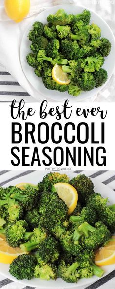 the best ever broccoli seasoning recipe with lemons, garlic and parsley