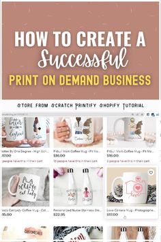 Print on Demand Business Cricut Online Business, Digital Print Business, How To Start An Etsy Business, How To Start A Print On Demand Business, Printify And Etsy, Printify Business, Printify Design Ideas, Printing Business Ideas