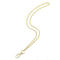 PRICES MAY VARY. Badge lanyards for women, also can use as a beautiful necklace when you unhook the lobster clasp. Durable material: Made of premium stainless steel plated with 18k gold, strong chain design sturdy for serving long time. Total chain strand measures approximately 31 Inch, about 81 cm perfect length fits most people. Fashion design: Very unique and attractive style, elegant decoration for lanyards, glass neck rope, suitable for work, travel, party lots of occasions. Satisfaction Gu Gold Lanyard Necklace, Lanyard Id Holder, Attractive Style, Lanyard Necklace, Badge Lanyard, Chain Lanyard, Stainless Steel Plate, Travel Party, Chain Design