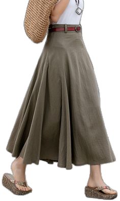 Solid Pleated Asymmetrical Skirt, Relaxed Fit A-line Maxi Skirt, Spring Asymmetrical Solid Color Skirt, Asymmetrical Solid Skirt With Pockets, Solid Color Asymmetrical Skirt With Pockets, Solid Asymmetrical Skirt With Pockets, Spring Asymmetrical Skirt In Solid Color, Spring Asymmetrical Maxi Skirt, Spring Solid Color Asymmetrical Maxi Skirt