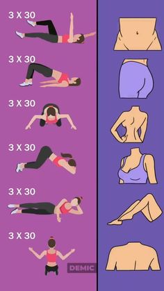 a poster showing how to do an exercise for the entire body and chest, with different positions