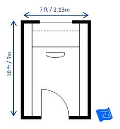 a drawing of a toilet with measurements for the seat and back side, shown in blue