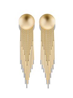 SkuCY-!110764MaterialCopper FeatureTasseled , Geometric OccasionOriginal Creation TypeEarrings Accessories ColorGOLD,SILVERSizeOne_size Gold Metal Fringe Tassel Earrings, Gold Metal Tassel Earrings With Fringe, Gold Fringe Tassel Earrings, Long Tassel Earrings, Printed Balloons, Earrings Accessories, Silver Accessories, Geometric Earrings, Simple Weddings