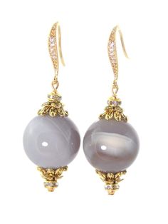 Gray Agate Ball Drop Short Gold Statement Earrings – KMagnifiqueDesigns Elegant Agate Drop Earrings, Elegant Silver Agate Earrings, Grey Agate, Pinterest Group, Ball Drop, Gold Statement Earrings, Statement Drop Earrings, Shop Jewelry, Cubic Zirconia Earrings