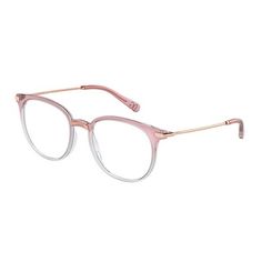 These Dolce & Gabbana DG 5071 3303 womens phantos eyeglasses, feature a pink pastel gradient plastic & metal frame and logo stamped demo lenses lenses. Size and dimensions for the Dolce & Gabbana model DG 5071 are lens 50mm x bridge 19mm x temple 140mm. This frame will come with Dolce & Gabbana box, case, cloth and paperwork, and they can be fitted with your prescription by your eye doctor. Dolce And Gabbana Glasses, Fabric Eyeglass Cases, Pastel Gradient, Dolce Gabbana Sunglasses, Pink Sunglasses, Pink Pastel, Logo Stamp, Metal Style, Pink Crystal