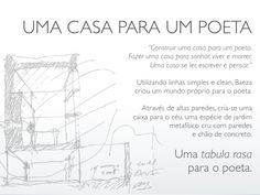 an image of a drawing with the words uma casa para um poeta