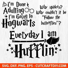 harry potter quote svg cut file