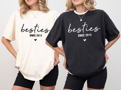 Besties Since Year Comfort colors Shirt, Best Friend Tshirt Sweatshirt, Bridesmaid Gift, Best Friend Gift, BFF hoodies, sister sweatshirts, Matching Clothes With Bestie, Bff Tshirt Ideas, Best Friend Matching Outfits, Sweatshirt Bridesmaid, Sister Sweatshirts, Best Friend Tshirt, Bff Tshirts, Matching Sister Shirts, Bff Sweatshirts