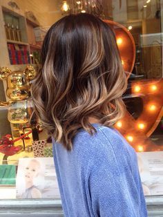 sierraeverhart1 More Brunette Ombre, Wavy Hairstyles, Medium Hairstyles, Winter Hair Color, Short Hairstyle, Ash Blonde