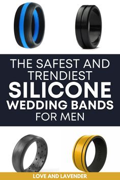 the safest and trendist silcone wedding bands for men