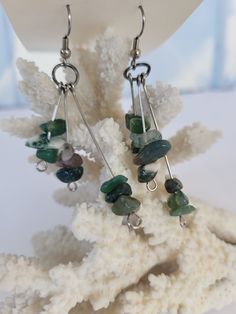 Beautiful drop earrings with genuine India agate Green Agate Dangle Earrings, Agate Dangle Earrings With Natural Stones, Dangle Earrings With Natural Agate Stones, Agate Natural Stone Dangle Earrings, Natural Stone Agate Dangle Earrings, Agate Dangle Earrings With Ear Wire, Nickel Free Agate Dangle Earrings, Silver Drop Earrings, Stone Jewelry