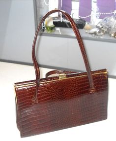 Pinterest Croc Print, Grace Kelly, Stylish Bag, Real Leather, Bags Handbags, Bag Lady, Handbags, Leather