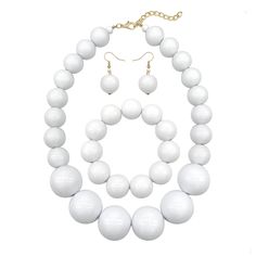 PRICES MAY VARY. Title: JHWZAIY White Beads Necklace, Costume Jewelry For Women Strand Necklaces, Acrylic African Beaded Necklace Chunky Statement, Halloween Necklaces. Product Type: Departments > Women > Jewelry > Necklaces > Strands Plastic Round Beads Necklace For Gift, White Wooden Beads Jewelry, White Wooden Beaded Jewelry, Plastic Beaded Necklace With Round Beads, White Jewelry With Wooden Beads, White Jewelry With Round Wooden Beads, White Plastic Necklace As A Gift, White Plastic Necklace As Gift, White Plastic Necklace For Gift