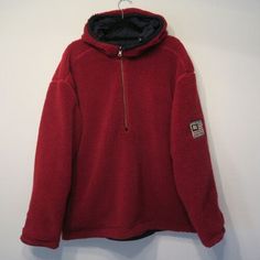 ad eBay - Find many great new & used options and get the best deals for POLO Jeans Ralph Lauren 1/2 ZIP Fleece HOODIE LOGO Red Reversible Medium fits XL at the best online prices at eBay! Free shipping for many products! Hoodie Logo, Polo Jeans, Fleece Hoodie, Ralph Lauren, ? Logo