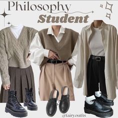 Psychology Clothing, Psychologist Outfit, Student Aesthetic, University Outfit