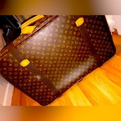 Authentic Louis Vuitton Traveling Luggage Bag, Soft Case With Leather Buckle Straps. Double Sided Interior Storage Compartments For Clothing. Both Zippers Are Intact With The Original Louis Vuitton Zippers Lock. In Good Condition Minimal Wear On Top Side Center, Leather Strip. Traveling Luggage, Zipper Lock, Luggage Bag, Storage Compartments, Leather Buckle, Travel Luggage, Authentic Louis Vuitton, Luggage Bags, Travel Bags