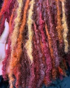 Tri Color Locs, Colorful Locs, Dreads Black Women, Dyed Dreads, Colored Locs, Colored Dreads, Best Hair Dye