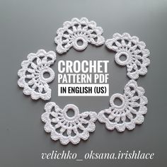 the crochet pattern is in english us