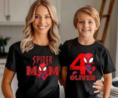 This Gender-Neutral Adult T-shirts item by CustomDaintyDesign has 95 favorites from Etsy shoppers. Ships from Richardson, TX. Listed on Sep 5, 2024 Spiderman Family, Spider Shirt, Family Matching Shirts, Spiderman Birthday, Family Tees, Boy Party, Matching Shirts, Family Matching, Unisex Shorts