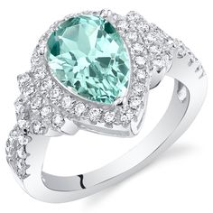 Peora.com - Simulated Paraiba Tourmaline Sterling Silver Tear Drop Ring Sizes 5 to 9 SR11596, $35.00 (http://www.peora.com/simulated-paraiba-tourmaline-sterling-silver-tear-drop-ring-sizes-5-to-9-sr11596) Jewelry Questions, Drop Ring, Teardrop Ring, Paraiba Tourmaline, Tanzanite Gemstone, Halo Ring, Halo Rings, Rings For Her, Tear Drop