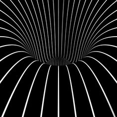 an abstract black and white background with lines in the center, as if it is moving