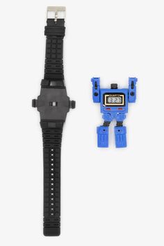 WCHROBOT - The Robot Watch – Los Angeles Apparel Collectible Black Watch With Subdials, Black Collectible Watches With Subdials, Vintage Black Digital Watch With Analog Display, Black Watches With Stopwatch As Gift, Vintage Black Collectible Watch, Vintage Black Watch With Stopwatch, Weird Watch, Awesome Watches, Instagram Review