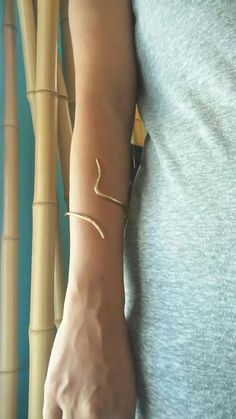 Snake Bracelet Gold Rose Gold Arm Cuff Rose Gold Arm Gold plated on brass | Arm Jewelry Snake Arm Cuff, Armlet Gold, Gold Arm Cuff, Gold Arm Band, Arm Cuff Bracelet, Arm Bracelets Upper, Upper Arm Cuffs, Boho Cuff Bracelet, Arm Bracelet