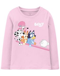 She'll love having her favorite pups from Bluey on this cool short-sleeve tee. Nice Shorts, Girl Top, Toddler Girl, Short Sleeve Tee, Baby Clothes, Shopping Outfit, Autumn Fashion, Outfit Accessories, Pink