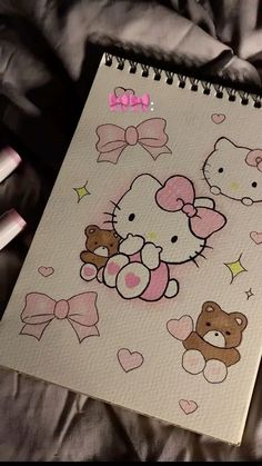 - - - hello kitty  art pretty Singing Mouth Drawing, Hello Kitty Sketch Draw, Hello Kitty Cardboard Craft, Things To Draw For Friends, Hello Kitty Aesthetic Drawing, Drawing For Friends, Cute Hello Kitty Drawing, Hello Kitty Drawing Sketches, Hello Kitty Draw