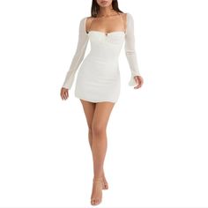 Reposhing This Item I Purchased From @Bigdealoutlet. Loved It, But Ready To Rotate For Something New. Tags Removed But Was Not Used Questions? Leave A Comment Below! House Of Cb Dresses, House Of Cb, House Dress, Ivory Color, Babydoll Dress, Something New, Baby Dolls, Mini Dress, Womens Dresses