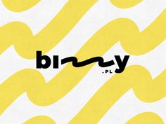 the word brezy is written in black and yellow