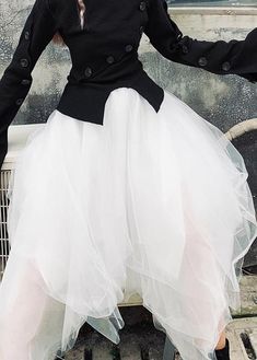 Beautiful Black asymmetrical design Patchwork Skirts Summer - SooLinen Patchwork Skirts, Tulle Skirt Black, Skirts Summer, Patchwork Skirt, Tulle Tutu, Maxi Robes, Linen Maxi Dress, Linen Skirt, Summer Fabrics