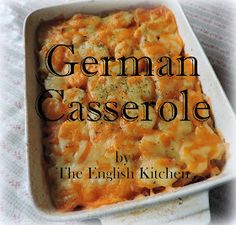 the cover of german casserole by the english kitchen