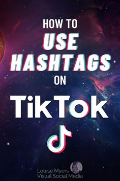 the words how to get started with tiktok in front of a space background