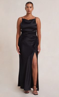 Shop gowns from the Aussie celeb favourite Bec + Bridge. Hollywood Regency Wedding, High Neck Maxi Dress, Silhouette Dress, Boat Neckline, Strapless Bra, Black Maxi Dress, Fashion Store, Side Zipper, One Shoulder Formal Dress