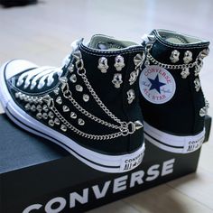 This Womens Platform & Club Sneakers item by KcraftTheShop has 5568 favorites from Etsy shoppers. Ships from South Korea. Listed on Aug 7, 2024 Emo Shoes, Studded Converse, Grunge Shoes, Converse Chucks, Skull Shoes, Mode Shoes, Goth Shoes, Dr Shoes, Converse Black