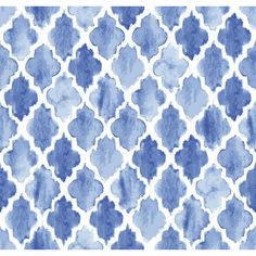 an abstract blue and white watercolor pattern