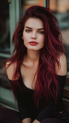 Pretty Haircolors, Pelo Color Vino, Hair Color For Brown Skin, Red Hair Trends, Color Rubio, Wine Hair, Hair Color Burgundy, Burgundy Hair, Hair Dye Colors