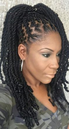 Loc Styles Black Women, Locs On Black Women, Loc Twist, 2 Strand Twist, Loc Updo, Easy Updos For Medium Hair, Dread Locks