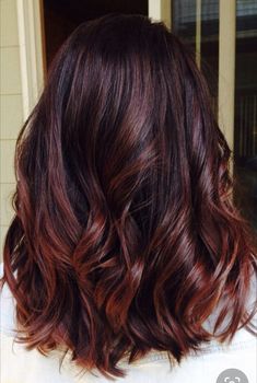 Red Balayage Hair, Winter Hair Color Trends, Auburn Balayage, Chestnut Hair, Chestnut Hair Color, Autumn Hair, Dark Red Hair, Dye Ideas, Balayage Blonde