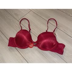 Women’s Vintage Vassarette Satin Push Up Bra, Red, Lined, Underwire, Back Close Style: 75-368 Size: 36a New, With Tags Elegant Red Seamless Bra, Elegant Seamless Red Bra, Red Push-up Bra With Padded Cups, Red Padded Party Bra, Red Fitted Push-up Bra, Fitted Red Push-up Bra, Red Padded Push-up Bra, Elegant Fitted Red Bra, Red Seamless Push-up Bra